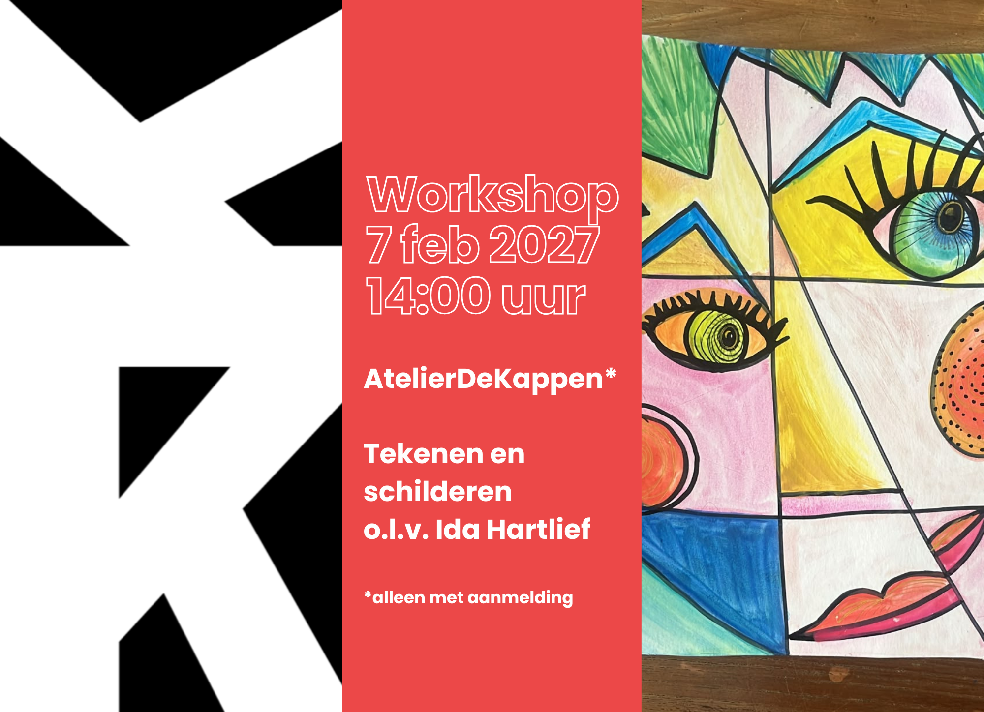 AtelierDeKappen: Workshop tekenen en schilderen